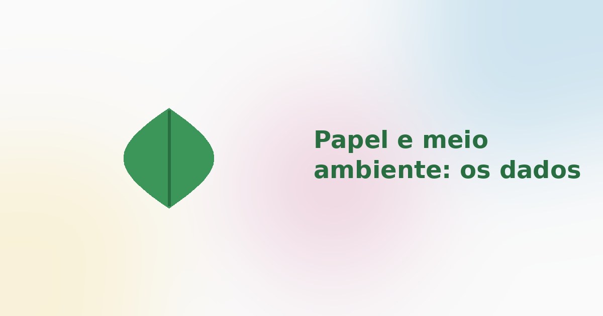Ilustração de uma folha verde representando sustentabilidade na indústria gráfica
